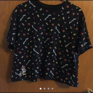 UNIQLO Minnie Mouse crop-top shirt.